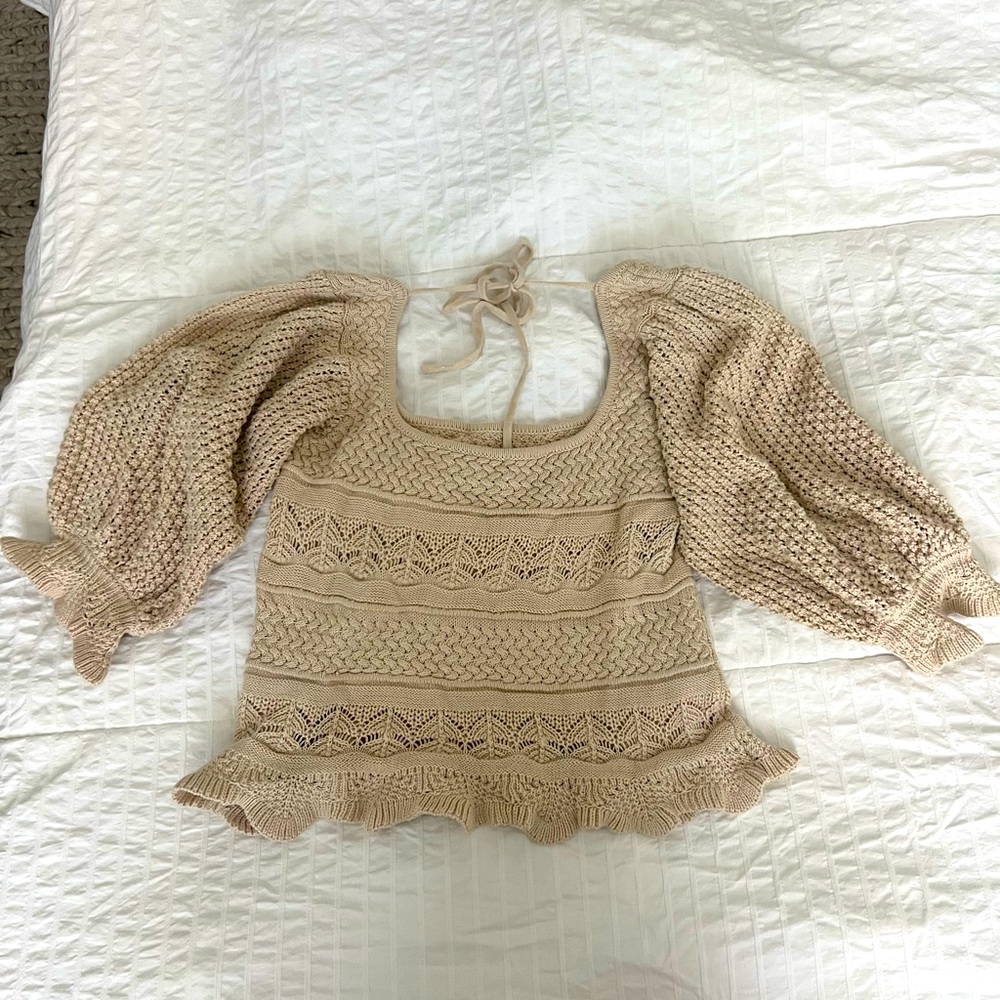 Lucy Paris crochet top